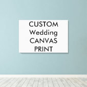 Bruiloft Custom Verpakt Canvas Print, 30" x 20" (Insitu (Houten vloer))