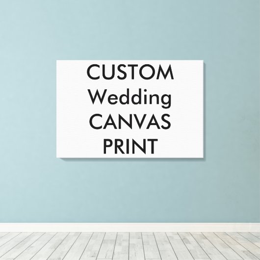 Bruiloft Custom Verpakt Canvas Print, 30" x 20" (Insitu (Houten vloer))