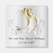 Bruiloft Dag Bruid / bruidegom Keepsake Magnet (Voorkant)