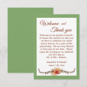 Bruiloft dag dank u kaarten (Voorkant / Achterkant)