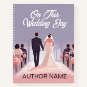 Bruiloft Dag Fictie Boek Hoesje Notitieboek (Voorkant)