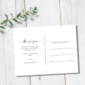 Bruiloft dag foto dank u briefkaart