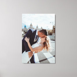 Bruiloft Dag Gepersonaliseerde foto Canvas Print