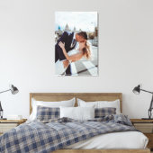 Bruiloft Dag Gepersonaliseerde foto Canvas Print (Insitu (Slaapkamer))