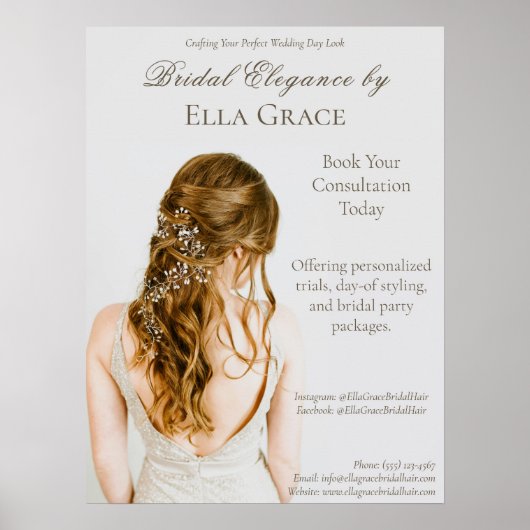 Bruiloft Dag Haar Artistry Poster (Voorkant)