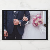 Bruiloft dag mini mousserende wijn labels! sparkling wijnetiket (Enkel label)