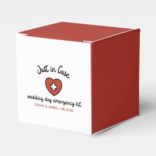 Bruiloft Dag Nood Overlevingsuitrusting Bruids Par Bedankdoosjes (Voorkant Zijde)