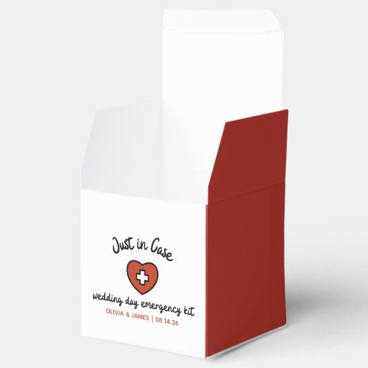 Bruiloft Dag Nood Overlevingsuitrusting Bruids Par Bedankdoosjes (Geopend)