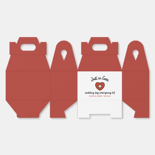Bruiloft Dag Nood Overlevingsuitrusting Bruids Par Bedankdoosjes (Ongevouwen)
