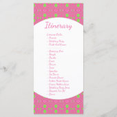 Bruiloft dag reisschema Dank u kaart (Achterkant)