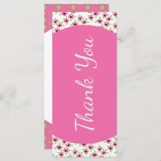 Bruiloft dag reisschema Dank u kaart (Voorkant / Achterkant)