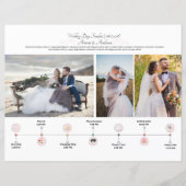 Bruiloft dag reisschema tijdlijn Sjabloon (Voorkant)