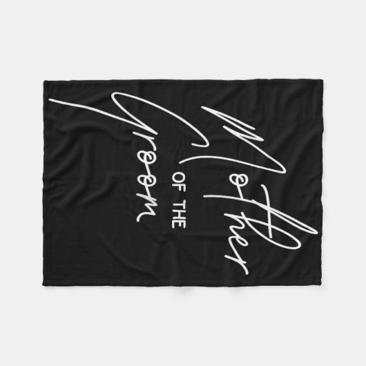 Bruiloft Dag Shower Voor Moeder Bruidegom Feest Mo Fleece Deken (Voorkant (Horizontaal))