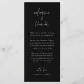 Bruiloft Dag Welkom en dank u Plaats Kaart (Voorkant)