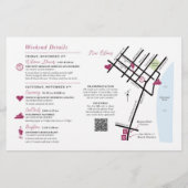 Bruiloft Dag Welkomstkaart - CUSTOM voor Jacqui (Achterkant)