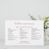 Bruiloft Dag Welkomstkaart - CUSTOM voor Jacqui (Staand voorkant)