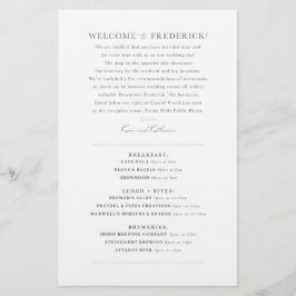 Bruiloft Dag Welkomstkaart - CUSTOM voor Katherine