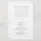 Bruiloft Dag Welkomstkaart - CUSTOM voor Katherine (Voorkant / Achterkant)