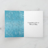 Bruiloft Damask voor Passen getrouwd Kaart (Binnen)