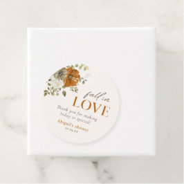 Bruiloft Dank Je Rustieke Herfstbloemen Bedankjes Labels