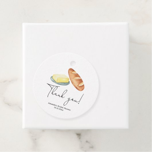 Bruiloft Dank je wel voor de bruidsshow Bedankjes Labels (In situ)