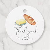 Bruiloft Dank je wel voor de bruidsshow Bedankjes Labels (Voorkant)