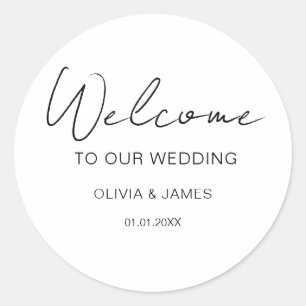 Bruiloft Dank Jubileum Verlovingen en evenementen Ronde Sticker