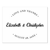 Bruiloft dank u aangepaste liefde en bedankt rubberstempel (Afrduk)