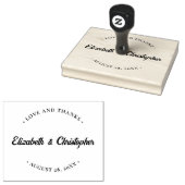 Bruiloft dank u aangepaste liefde en bedankt rubberstempel (Gestempeld)