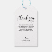 Bruiloft Dank u Cadeau Label - Kraft Cadeaulabel (Voorkant)