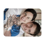 Bruiloft dank u dankbaarheid Favoriete foto Magneet (Horizontaal)