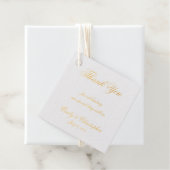 Bruiloft Dank u Elegant Handschrift Script Chic Bedankjes Labels (Met doos)