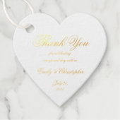 Bruiloft Dank u Elegant Handschrift Script Chic Bedankjes Labels (Voorkant)