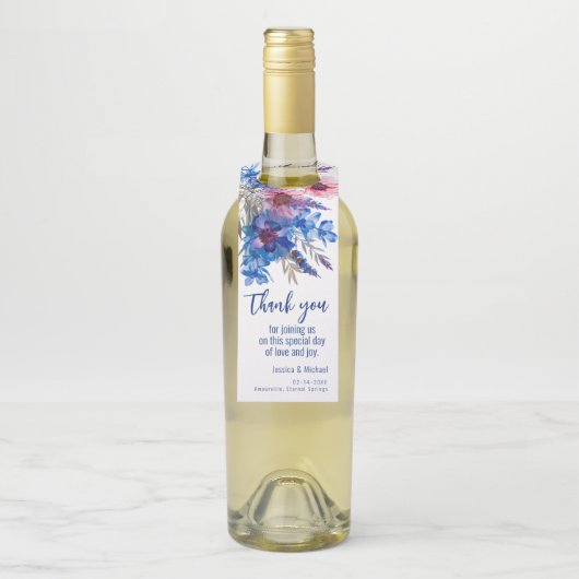 💍Bruiloft dank u Flessenhanger (Op fles)