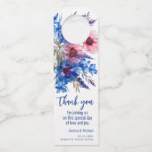 💍Bruiloft dank u Flessenhanger (Voorkant)