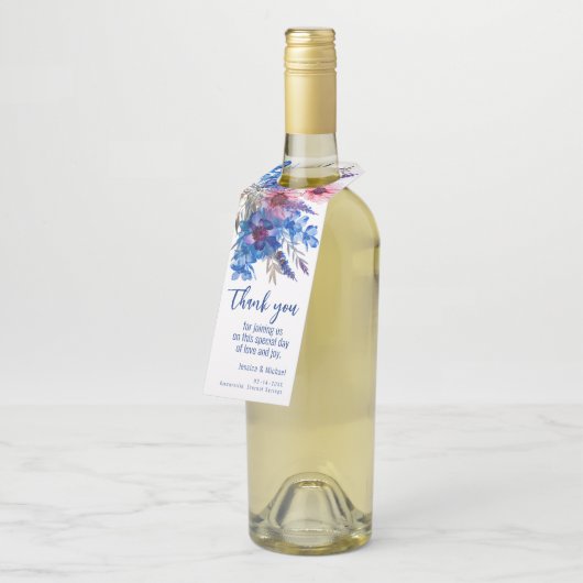 💍Bruiloft dank u Flessenhanger (Schuin)