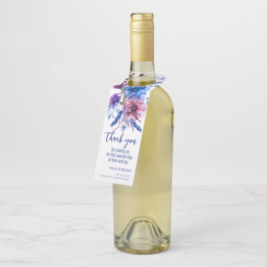 💍Bruiloft dank u Flessenhanger (Schuin)