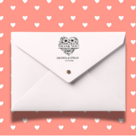 Bruiloft Dank u Foraal Thema Zelfinktende Stempel