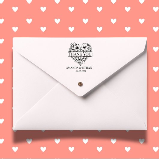 Bruiloft Dank u Foraal Thema Zelfinktende Stempel