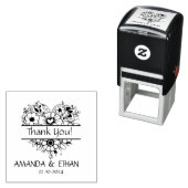 Bruiloft Dank u Foraal Thema Zelfinktende Stempel (In situ)