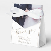 Bruiloft Dank u  Foto Bedankdoosjes (Voorkant Zijde)
