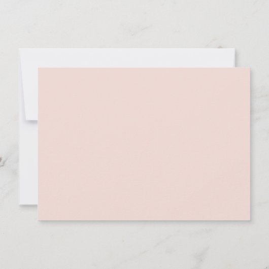 BRUILOFT DANK U foto elegante zwarte blush roze Bedankkaart (Achterkant)