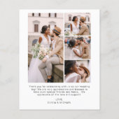 Bruiloft dank u foto minimalistische romantische K (Achterkant)