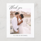 Bruiloft dank u foto minimalistische romantische K (Voorkant)