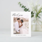 Bruiloft dank u foto minimalistische romantische K (Staand voorkant)