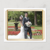 Bruiloft dank u fotokaart (Voorkant)