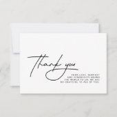 Bruiloft dank u fotokaart bedankkaart (Voorkant)