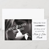 bruiloft Dank u fotokaart sjabloon (Voorkant / Achterkant)