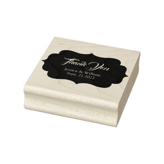 Bruiloft dank u gepersonaliseerd rubberstempel (Stempel)
