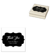 Bruiloft dank u gepersonaliseerd rubberstempel (Gestempeld)